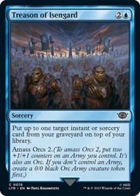 Treason of Isengard - Universes Beyond: The Lord of the Rings: Tales of Middle-earth - Magic: The Gathering card