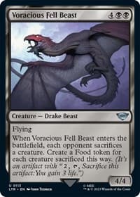 Voracious Fell Beast - Universes Beyond: The Lord of the Rings: Tales of Middle-earth - Magic: The Gathering card