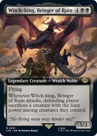 Witch-king, Bringer of Ruin (Extended Art) - Universes Beyond: The Lord of the Rings: Tales of Middle-earth - Magic: The Gathering card