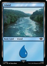 Island (0264) - Universes Beyond: The Lord of the Rings: Tales of Middle-earth - Magic: The Gathering card