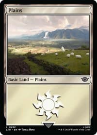 Plains (0262) - Universes Beyond: The Lord of the Rings: Tales of Middle-earth - Magic: The Gathering card