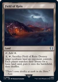 Field of Ruin - Commander: The Lord of the Rings: Tales of Middle-earth - Magic: The Gathering card