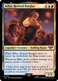 Bilbo, Retired Burglar - Universes Beyond: The Lord of the Rings: Tales of Middle-earth - Magic: The Gathering card
