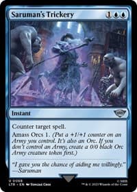Saruman's Trickery - Universes Beyond: The Lord of the Rings: Tales of Middle-earth - Magic: The Gathering card
