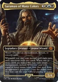 Saruman of Many Colors (Borderless) - Universes Beyond: The Lord of the Rings: Tales of Middle-earth - Magic: The Gathering card