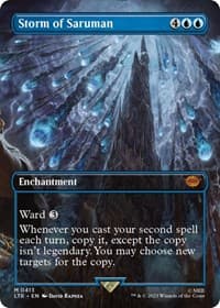 Storm of Saruman (Borderless) - Universes Beyond: The Lord of the Rings: Tales of Middle-earth - Magic: The Gathering card