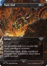 Nasty End (Borderless) - Universes Beyond: The Lord of the Rings: Tales of Middle-earth - Magic: The Gathering card