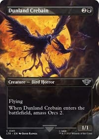 Dunland Crebain (Borderless) - Universes Beyond: The Lord of the Rings: Tales of Middle-earth - Magic: The Gathering card