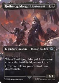 Gothmog, Morgul Lieutenant (Borderless) - Universes Beyond: The Lord of the Rings: Tales of Middle-earth - Magic: The Gathering card