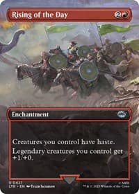 Rising of the Day (Borderless) - Universes Beyond: The Lord of the Rings: Tales of Middle-earth - Magic: The Gathering card