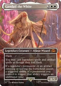 Gandalf the White (Borderless) - Universes Beyond: The Lord of the Rings: Tales of Middle-earth - Magic: The Gathering card