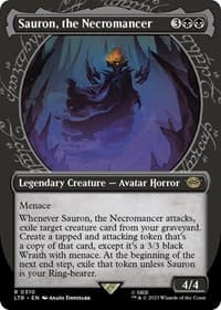 Sauron, the Necromancer (Showcase) - Universes Beyond: The Lord of the Rings: Tales of Middle-earth - Magic: The Gathering card