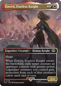 Eowyn, Fearless Knight (Borderless) - Universes Beyond: The Lord of the Rings: Tales of Middle-earth - Magic: The Gathering card