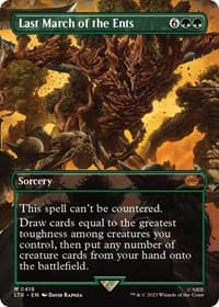 Last March of the Ents (Borderless) - Universes Beyond: The Lord of the Rings: Tales of Middle-earth - Magic: The Gathering card
