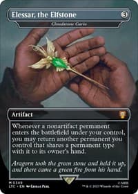 Elessar, the Elfstone - Cloudstone Curio (Borderless) - Commander: The Lord of the Rings: Tales of Middle-earth - Magic: The Gathering card