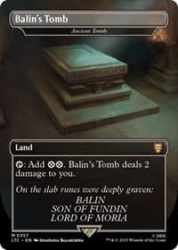 Balin's Tomb - Ancient Tomb (Borderless) - Commander: The Lord of the Rings: Tales of Middle-earth - Magic: The Gathering card