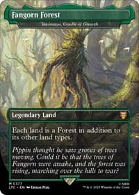 Fangorn Forest - Yavimaya, Cradle of Growth (Borderless) - Commander: The Lord of the Rings: Tales of Middle-earth - Magic: The Gathering card