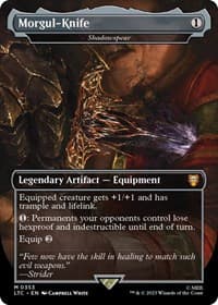 Morgul-Knife - Shadowspear (Borderless) - Commander: The Lord of the Rings: Tales of Middle-earth - Magic: The Gathering card