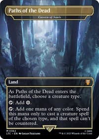 Paths of the Dead - Cavern of Souls (Borderless) - Commander: The Lord of the Rings: Tales of Middle-earth - Magic: The Gathering card