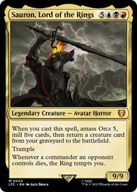 Sauron, Lord of the Rings - Commander: The Lord of the Rings: Tales of Middle-earth - Magic: The Gathering card
