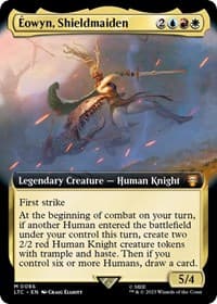 Eowyn, Shieldmaiden (Extended Art) - Commander: The Lord of the Rings: Tales of Middle-earth - Magic: The Gathering card