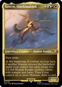 Eowyn, Shieldmaiden (Display Commander) - Thick Stock - Commander: The Lord of the Rings: Tales of Middle-earth - Magic: The Gathering card