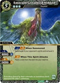 Emerald Greatbird Aldeed - Starter Deck 05: Verdant Wings - Battle Spirits Saga card