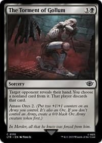 The Torment of Gollum - Universes Beyond: The Lord of the Rings: Tales of Middle-earth - Magic: The Gathering card