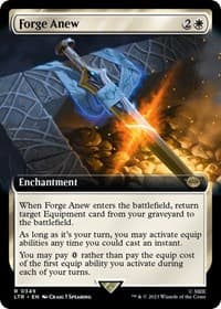 Forge Anew (Extended Art) - Universes Beyond: The Lord of the Rings: Tales of Middle-earth - Magic: The Gathering card