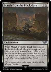 March from the Black Gate - Universes Beyond: The Lord of the Rings: Tales of Middle-earth - Magic: The Gathering card