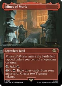 Mines of Moria (Borderless) (Surge Foil) - Universes Beyond: The Lord of the Rings: Tales of Middle-earth - Magic: The Gathering card