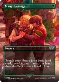 Many Partings (Borderless) - Universes Beyond: The Lord of the Rings: Tales of Middle-earth - Magic: The Gathering card