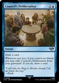 Council's Deliberation - Universes Beyond: The Lord of the Rings: Tales of Middle-earth - Magic: The Gathering card