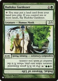 Budoka Gardener // Dokai, Weaver of Life - The List Reprints - Magic: The Gathering card