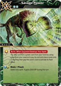 Savage Power - Starter Deck 05: Verdant Wings - Battle Spirits Saga card
