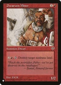 Dwarven Miner - The List Reprints - Magic: The Gathering card