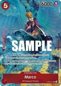 Marco (Alternate Art) - Pillars of Strength - One Piece Card Game card