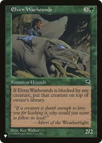 Elven Warhounds - The List Reprints - Magic: The Gathering card
