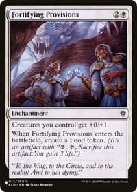 Fortifying Provisions - The List Reprints - Magic: The Gathering card