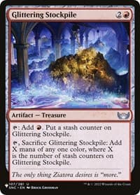 Glittering Stockpile - The List Reprints - Magic: The Gathering card