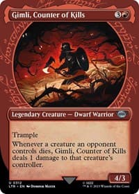 Gimli, Counter of Kills (Showcase) - Universes Beyond: The Lord of the Rings: Tales of Middle-earth - Magic: The Gathering card