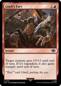 Gimli's Fury - Universes Beyond: The Lord of the Rings: Tales of Middle-earth - Magic: The Gathering card