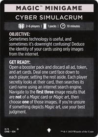 Magic Minigame: Cyber Simulacrum - Phyrexia: All Will Be One - Magic: The Gathering card