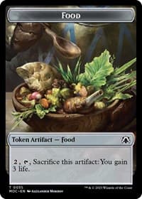 Food Token - Commander: March of the Machine - Magic: The Gathering card