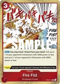 Fire Fist - Pillars of Strength - One Piece Card Game card