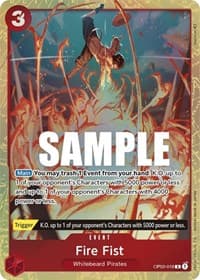 Fire Fist (Alternate Art) - Pillars of Strength - One Piece Card Game card