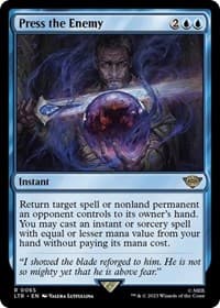 Press the Enemy - Universes Beyond: The Lord of the Rings: Tales of Middle-earth - Magic: The Gathering card