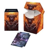 The Lord of the Rings: Tales of Middle-earth Sauron (V2) 100+ Deck Box for Magic: The Gathering - Ultra Pro Deck Boxes - Deck Boxes card