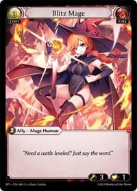 Blitz Mage - Supporter Pack 1 - Grand Archive TCG card