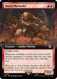Moria Marauder (Extended Art) - Universes Beyond: The Lord of the Rings: Tales of Middle-earth - Magic: The Gathering card